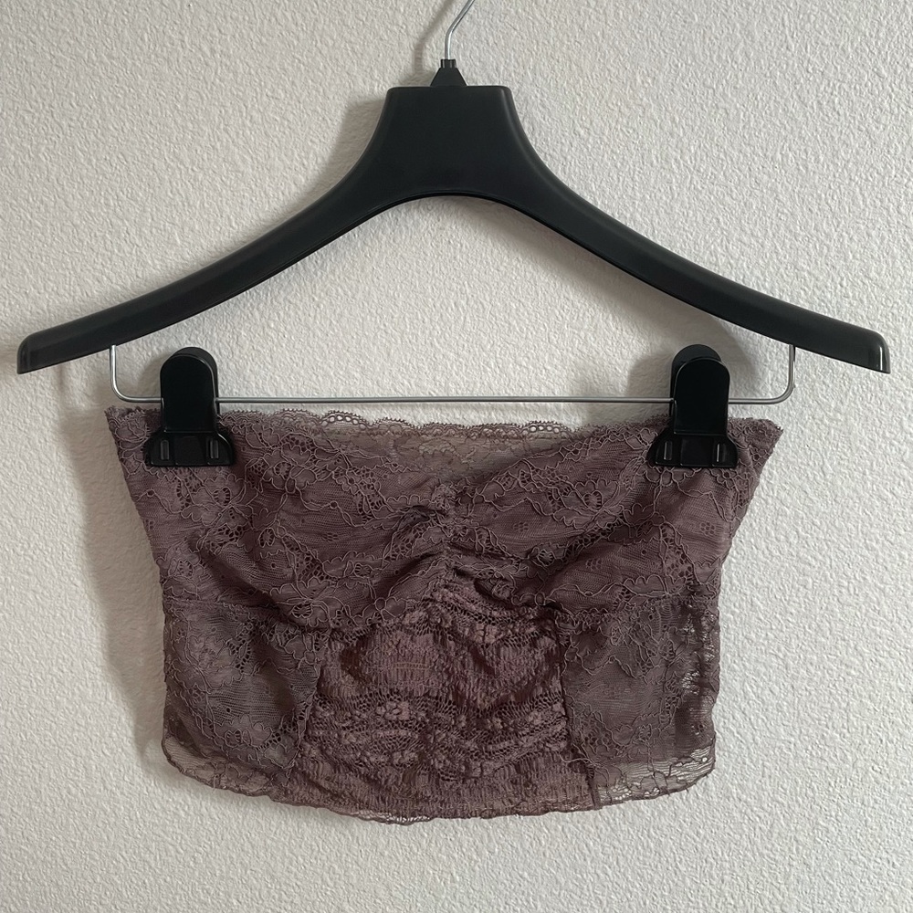 Purple Free People lace bandeau